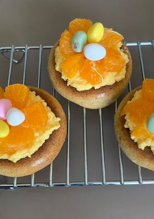 Une photo de Nids de Pâques aux agrumes (sans gluten)