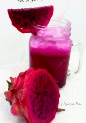 Foto resep Jus Buah Naga | Honey Dragon Fruits