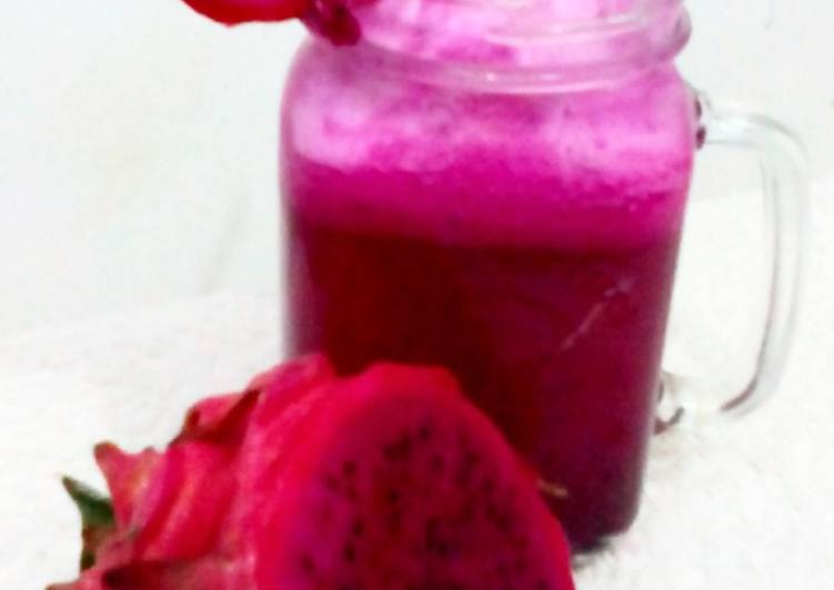 Resep Jus Buah Naga | Honey Dragon Fruits oleh Diyah Kuntari - Cookpad