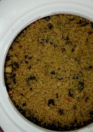A picture of Dambun cous cous.