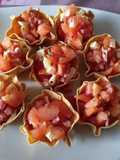 Cestitos de hojaldre rellenos