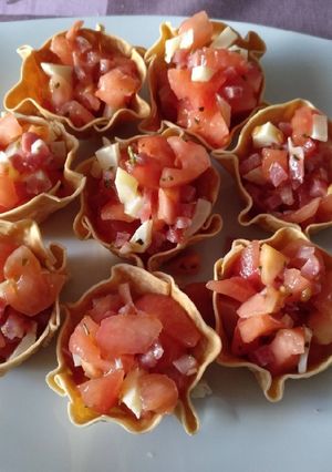 Una foto de Cestitos de hojaldre rellenos