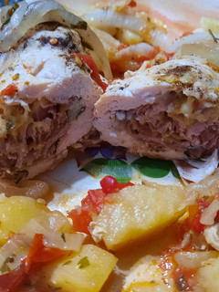 Una foto de Suprema rellena (en cazuela)