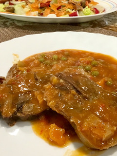 Una foto de Lengua de ternera en salsa