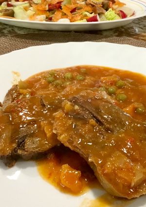 Una foto de Lengua de ternera en salsa