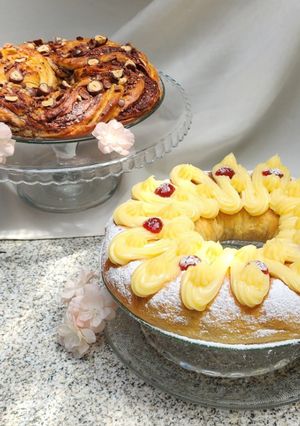 Una foto de 👑🐪Rosca de Reyes rellena - 2 variantes: Nutella y Dulce de leche con nuez - Receta súper rendidora🐪👑