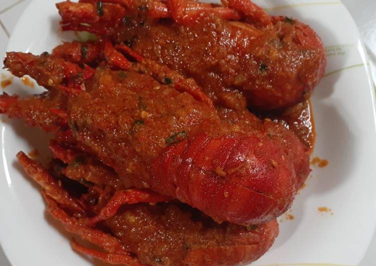 Langkah Mudah untuk Membuat Lobster saus padang, Bikin Ngiler