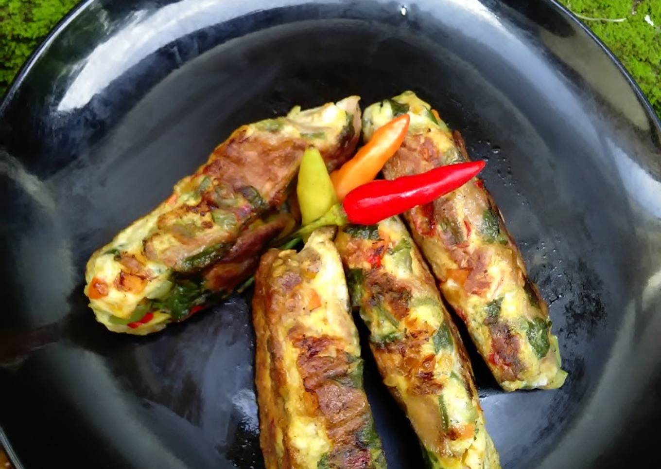 SoTel panggang (a.k.a Sosis Telor panggang)