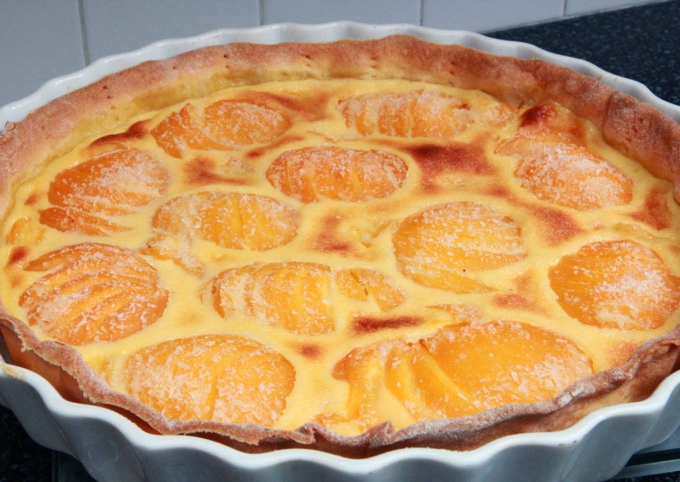 Tarte aux pêches