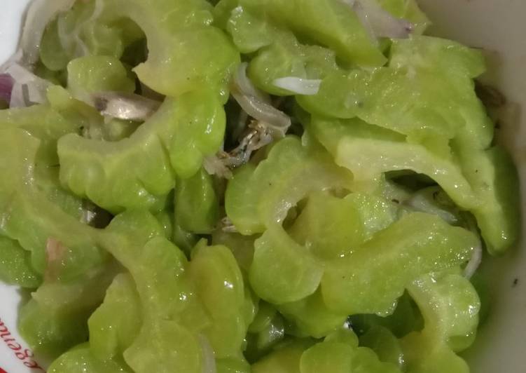 Cara meracik "pare tumis teri"😋😍😘👍 Anti Gagal