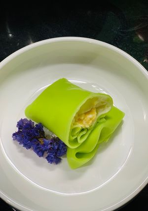Hình của món Bánh Crepe sầu riêng.