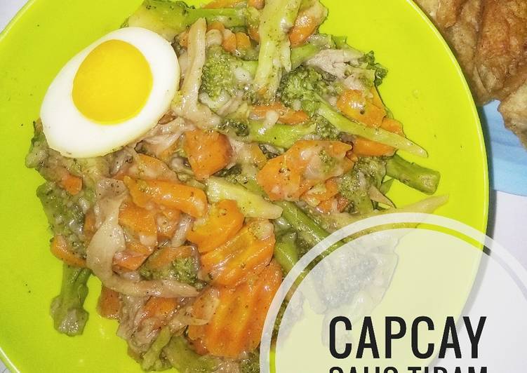 Resep Capcay saus tiram Lezat