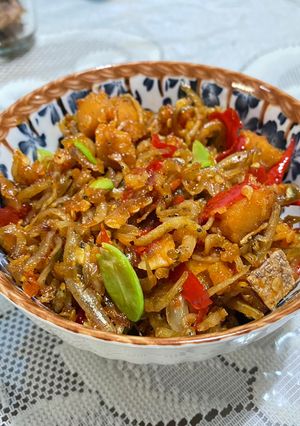 Foto resep Tumis teri jambal dan pete