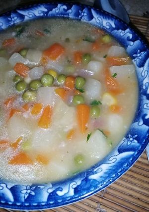 صورة لوصفة شوربة خضار بالشوفان