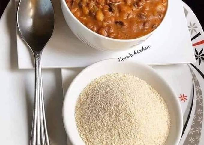 Beans and garri