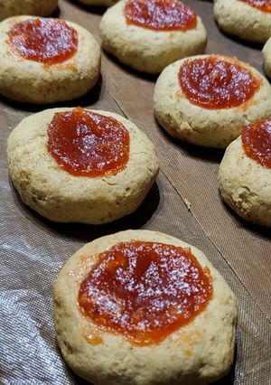 Una foto de Pepas - Ojitos sin gluten con azúcar mascabo