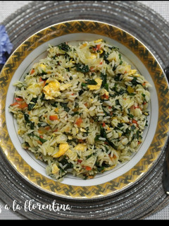 Una foto de Arroz a la florentina