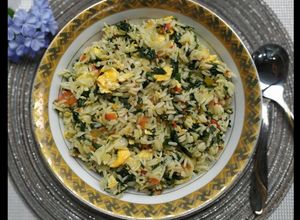 Una foto de Arroz a la florentina