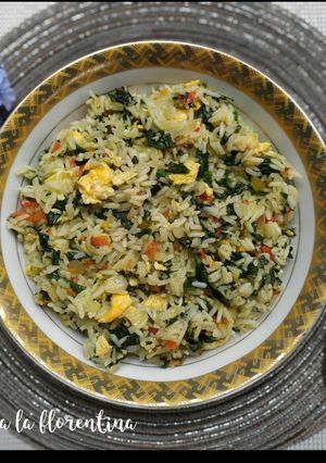 Una foto de Arroz a la florentina