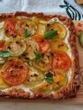 Crostata salata con i pomodori verdi