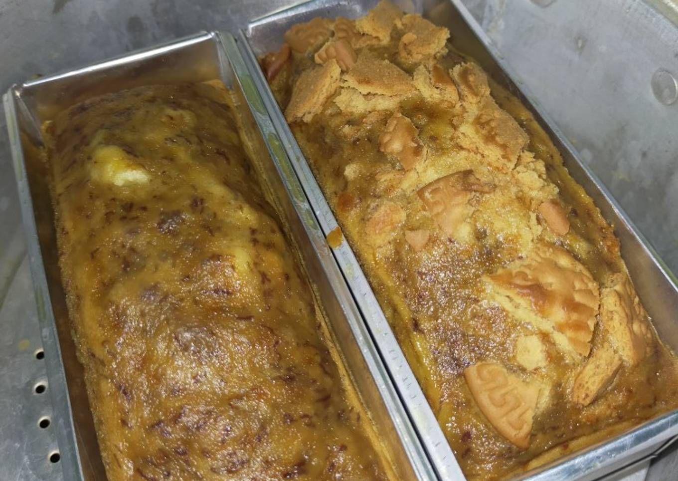 Bolu kukus pisang mikser - resep kuliner nusantara