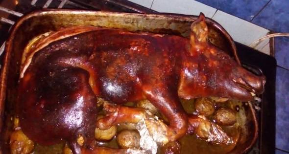 Como hacer Lechón En Horno De Barro (Al Carbón - Leña) | Cocinar en casa