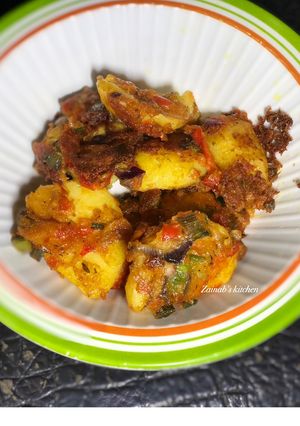 A picture of Potato pakora🥔🌶🍽.