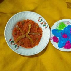 A picture of Gajar ka halwa.