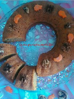 عکسی از دستور کیک هویج و گردو