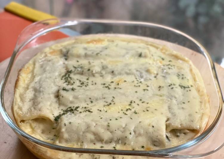 Lasagna spinach roll