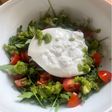 Ensalada de burrata y pesto