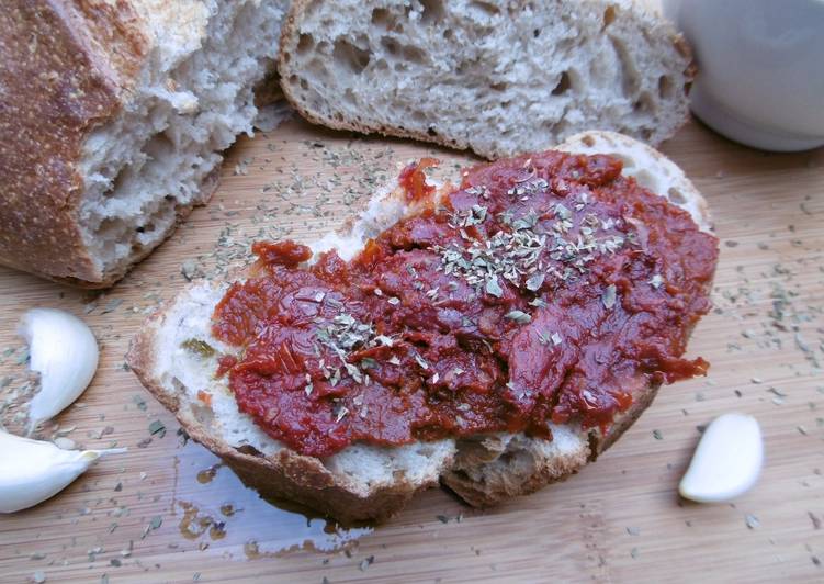 Simple Way to Make Tasty Bruschetta with sun-dried tomatoes