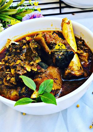 A picture of Ram’s head pepper soup.