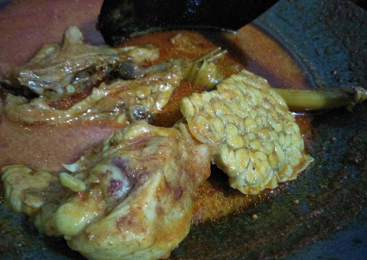 Resep Gulai ayam serba mudah dan efisien (ayam dan tempe), Bikin Ngiler