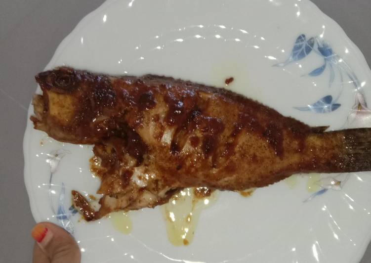 Masakan Unik Ikan kerapu bakar kecap (mpasi anak 1 tahun) Enak Sempurna