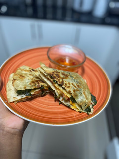 A picture of Easy and Quick Vegetarian Quesadilla.