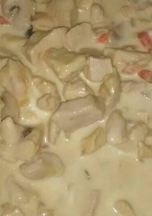 Una foto de Crema de pollo