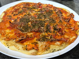 Pizza jamón cocido, queso y tomate