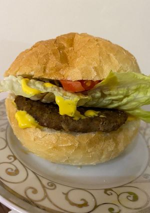 عکسی از دستور همبرگر خانگی
