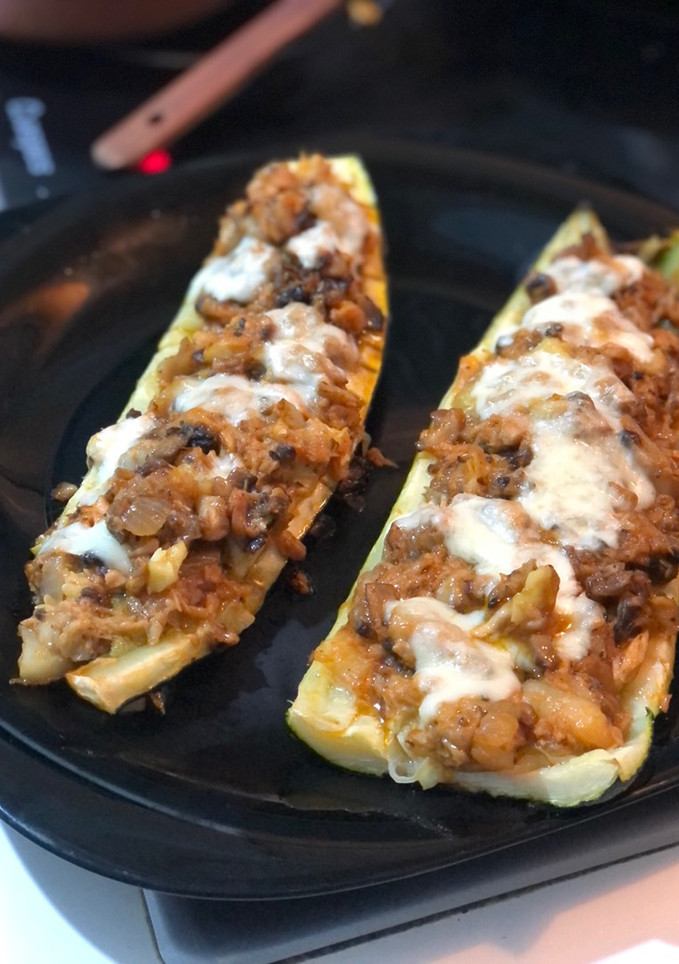 Una foto de Calabacines rellenos 🥒