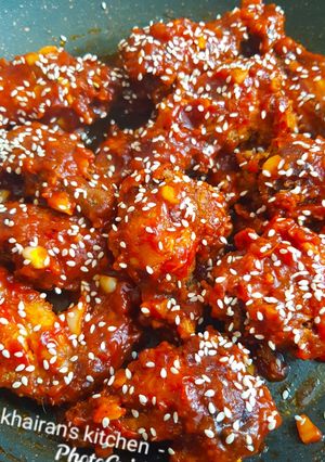 Korean style hot wings ainihin hoton girkin