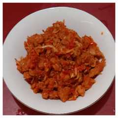 รูปของ Tempe orek ikan teri medan balado