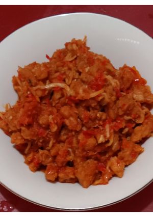 Foto resep Tempe orek ikan teri medan balado