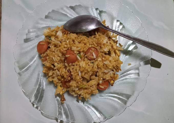 Cara Bikin Nasgor Sosis Kecombrang - Sedap