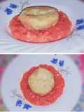 Deep fried yogart cake with pizza red sauce🍝melt in mouth😋