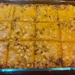A picture of Mexican casserole.