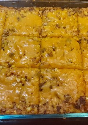 A picture of Mexican casserole.