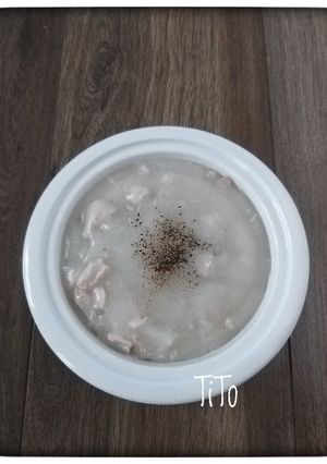Hình của món Cháo sườn.