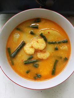 Foto resep Gulai udang kentang kacang panjang