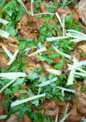A picture of Mutton shanwari karahi.